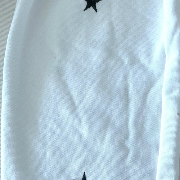 Pam & Gela Basic Sweatpants STARS Joggers WHITE Small Revolve SOLD OUT - Picture 8 of 8